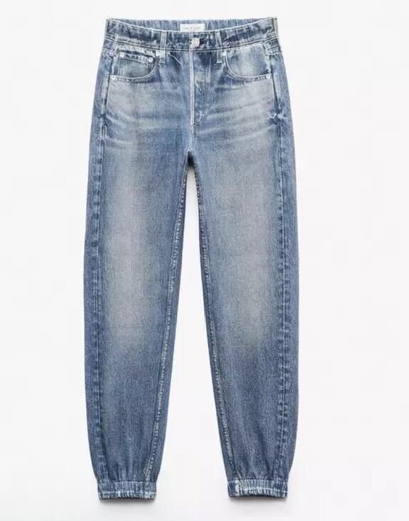rag & bone Pants - Rag & Bone rb Miramar Jogger Sweatpants Jeans Blue Elastic Waist Ankle Size M